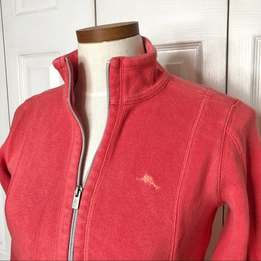 Tommy Bahama heavyweight cotton coral pullover